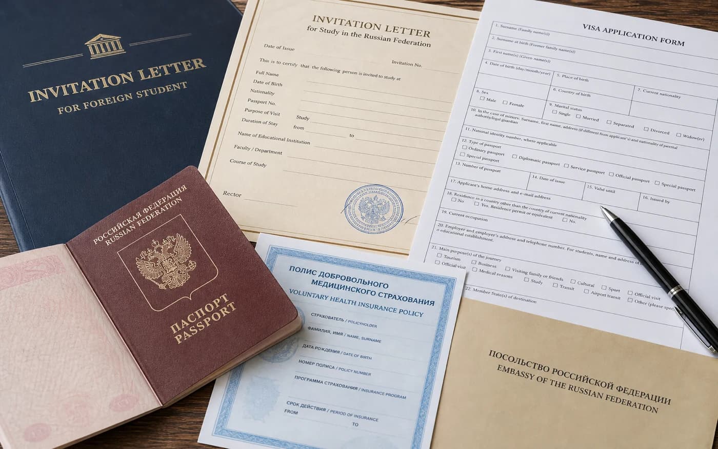 Rusya öğrenci vizesi için pasaport, davetiye ve resmi evrak düzeni